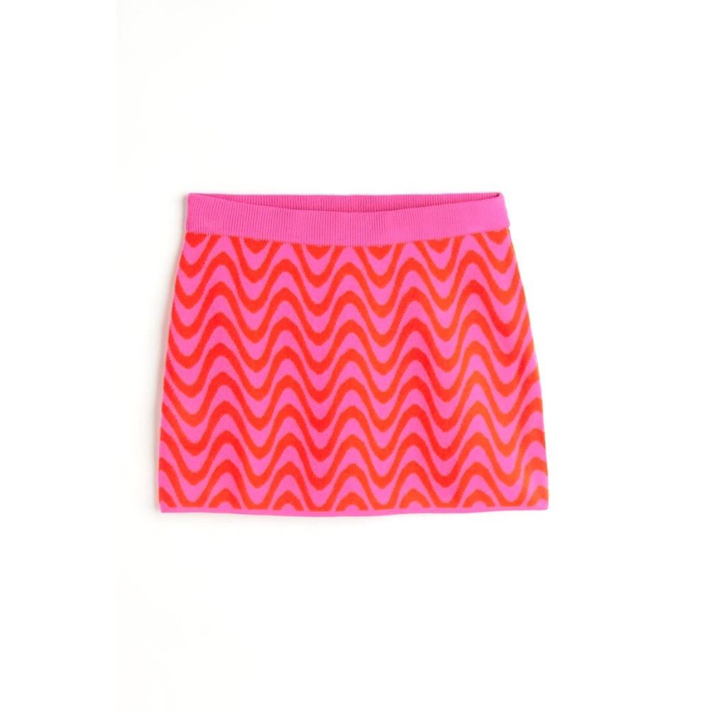 ★ NWOT H&M Divided Knit Skirt - Double Pink ★ - Picture 8 of 15